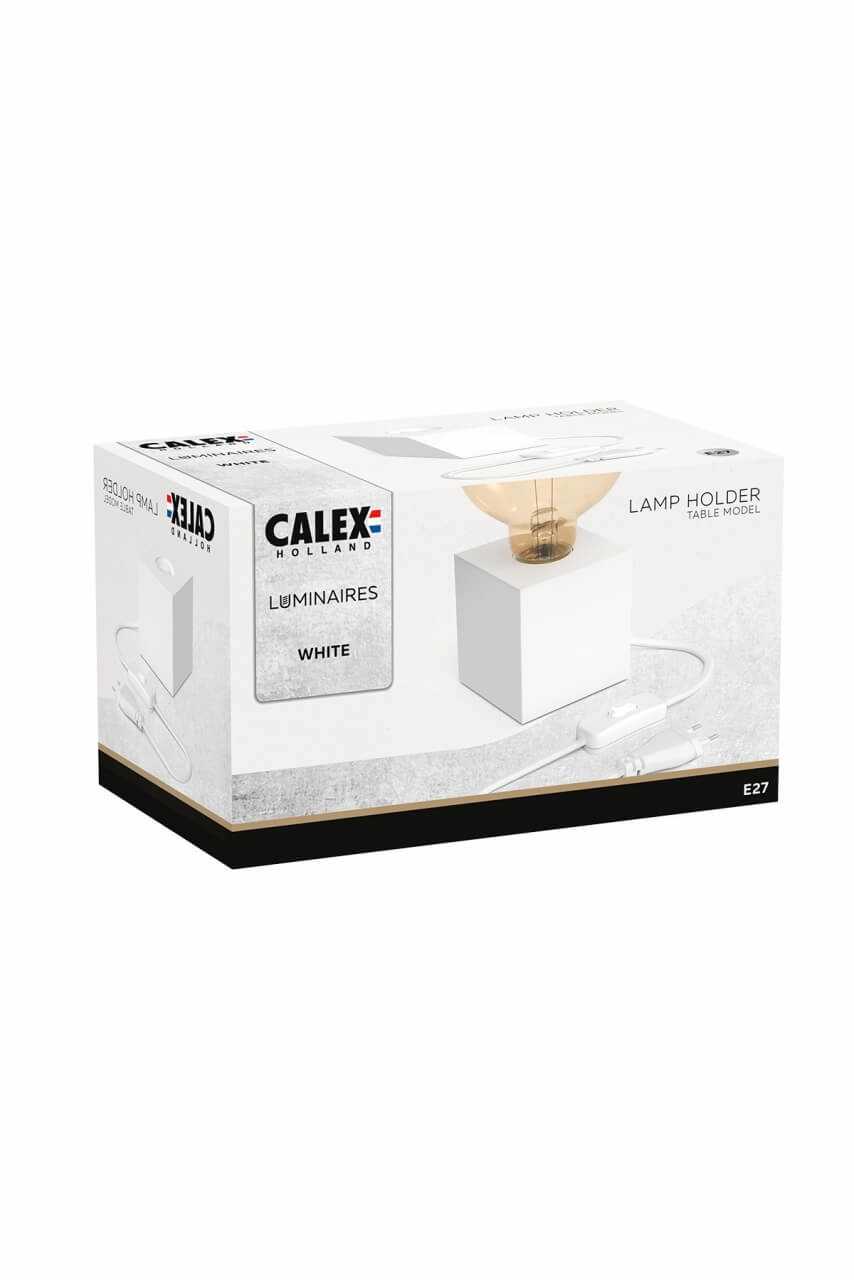 Weiße Tischlampe Calexa Circle 8712879147992