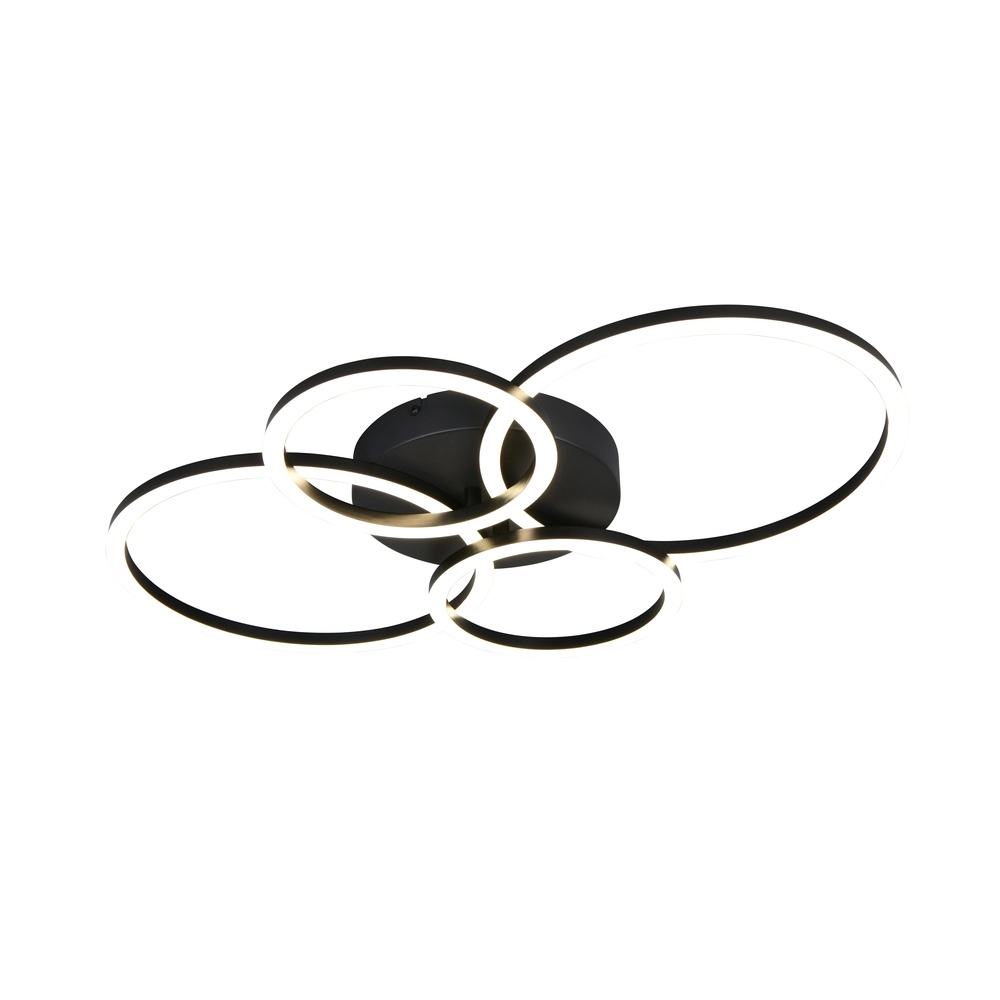 Moderne Deckenlampe Quilo Rundschwarz
