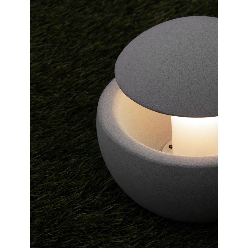 Design-Gartenleuchte Minor Beton grau Lyora 5212017454454