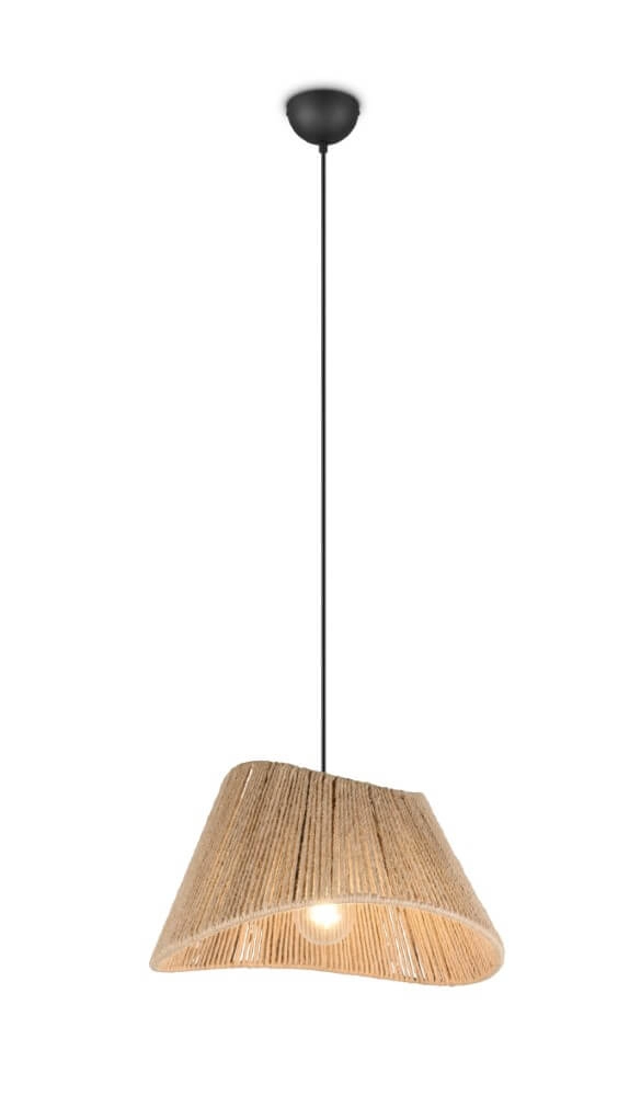 Japandi Pendelleuchte Valerie Rattan Ø 52cm