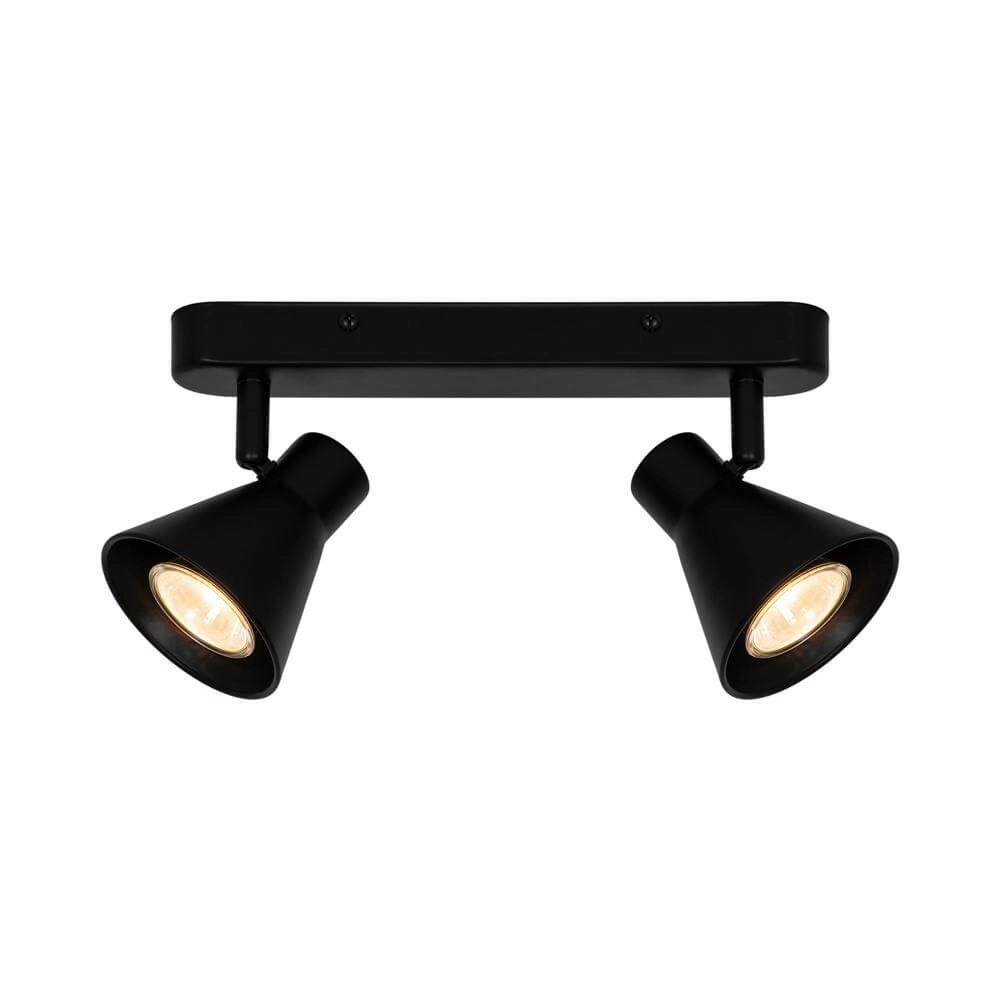 Deckenlampe Eik 2-flammig schwarz