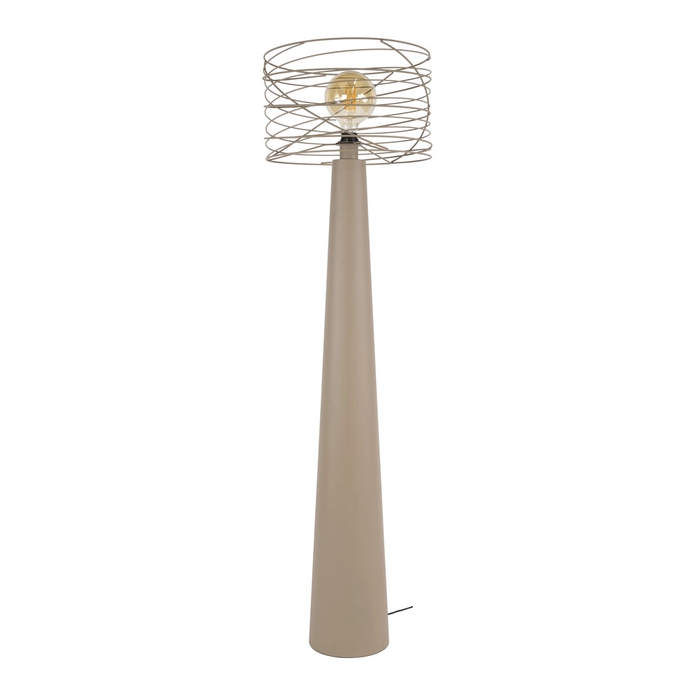 Sand-Bodenlampe Curl mit Drahtkappe Lyora 8716803512528
