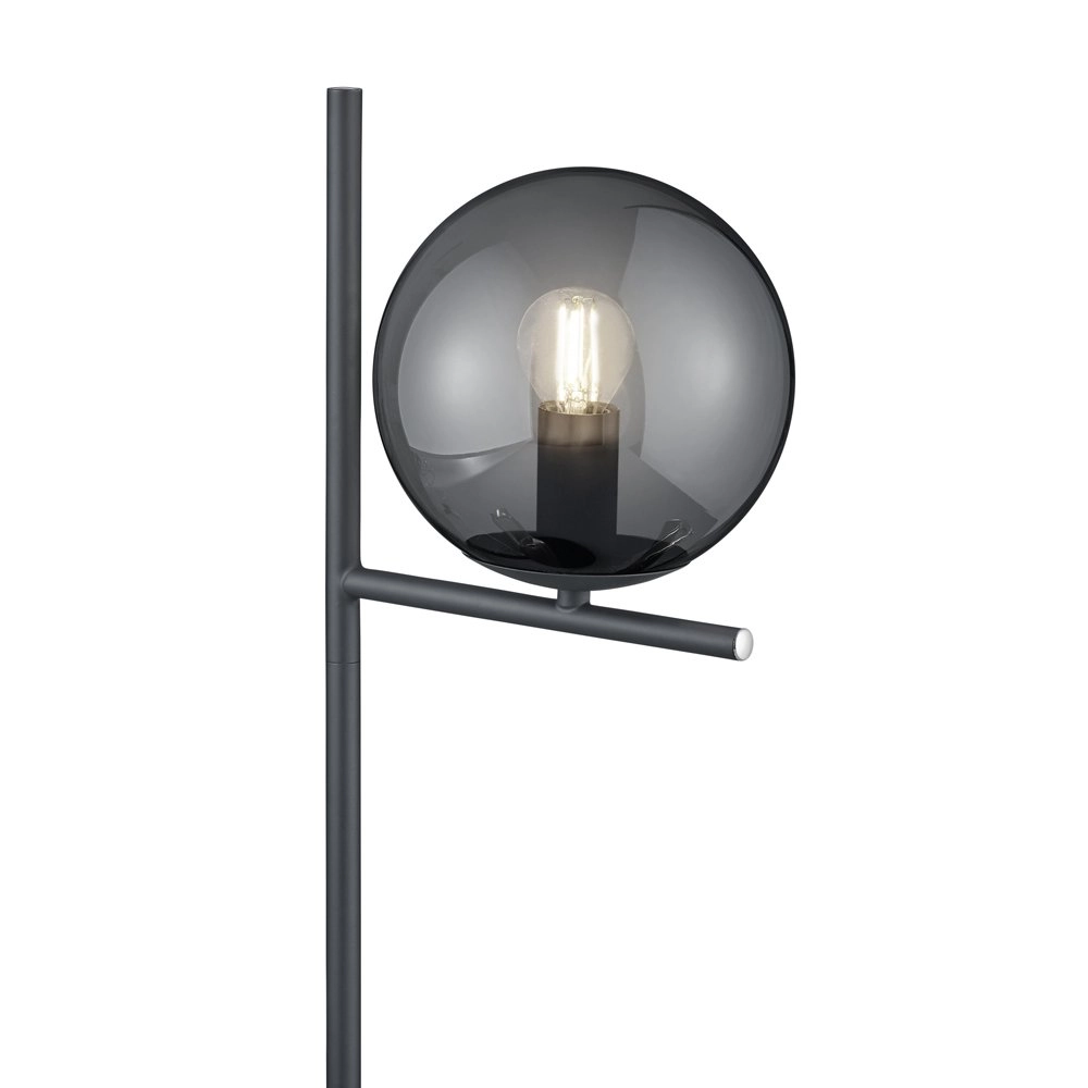 Tischlampe Pure 52cm Anthrazit mit Rauch Trio 4017807432992