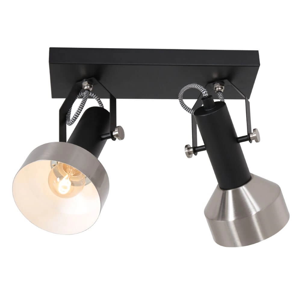 Doppel-Deckenlampe Acier Steinhauer 8712746151459