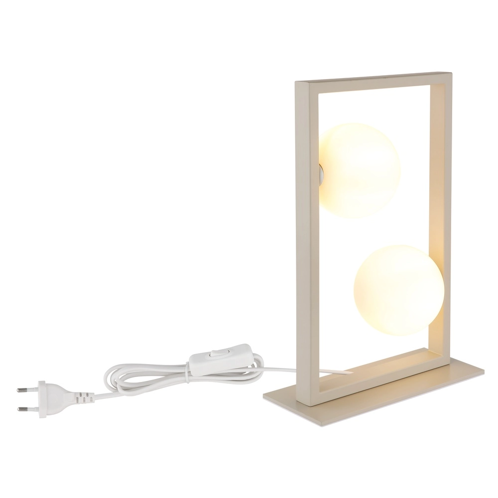 Moderne Tischlampe Nanda Sandbraun Globo 9007371567041