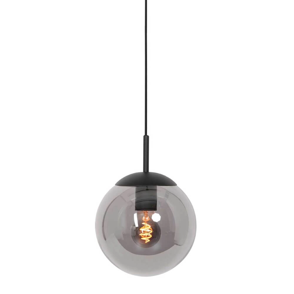 Hängelampe aus schwarzem Glas Bolique Ø 20cm