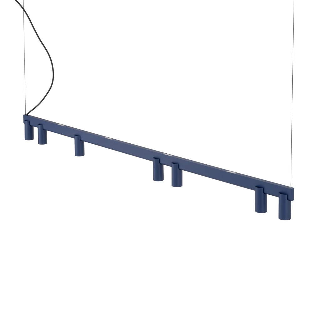 Design-Pendellampe Fourty 7-Licht Marineblau Lyora 5903139122931