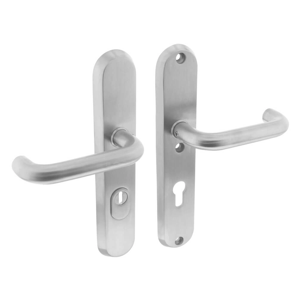 Hintertür-Hardware Aurano Kernzugschutz oval PC 72mm Edelstahl Intersteel 8714186394793