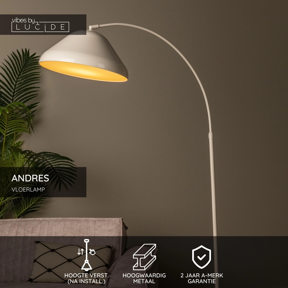 Stehlampe Andres Sahne Lucide Vibes 5411212650221