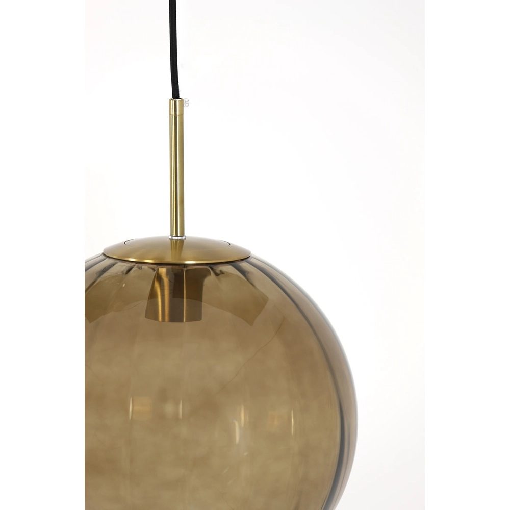 Pendellampe Magdala Ø 30 cm bernsteinfarben Light & Living 8717807636272