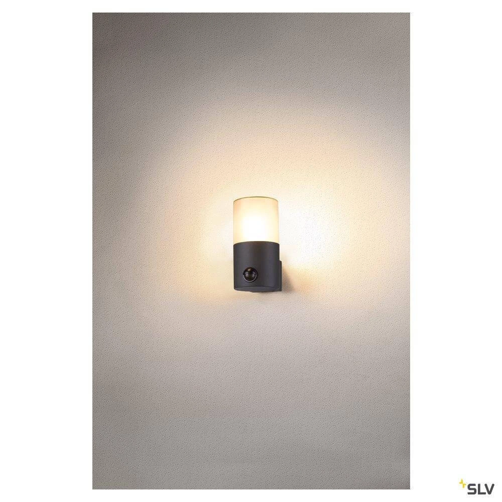 Außenlampe Grafit mit Bewegungssensor SLV 4024163262743