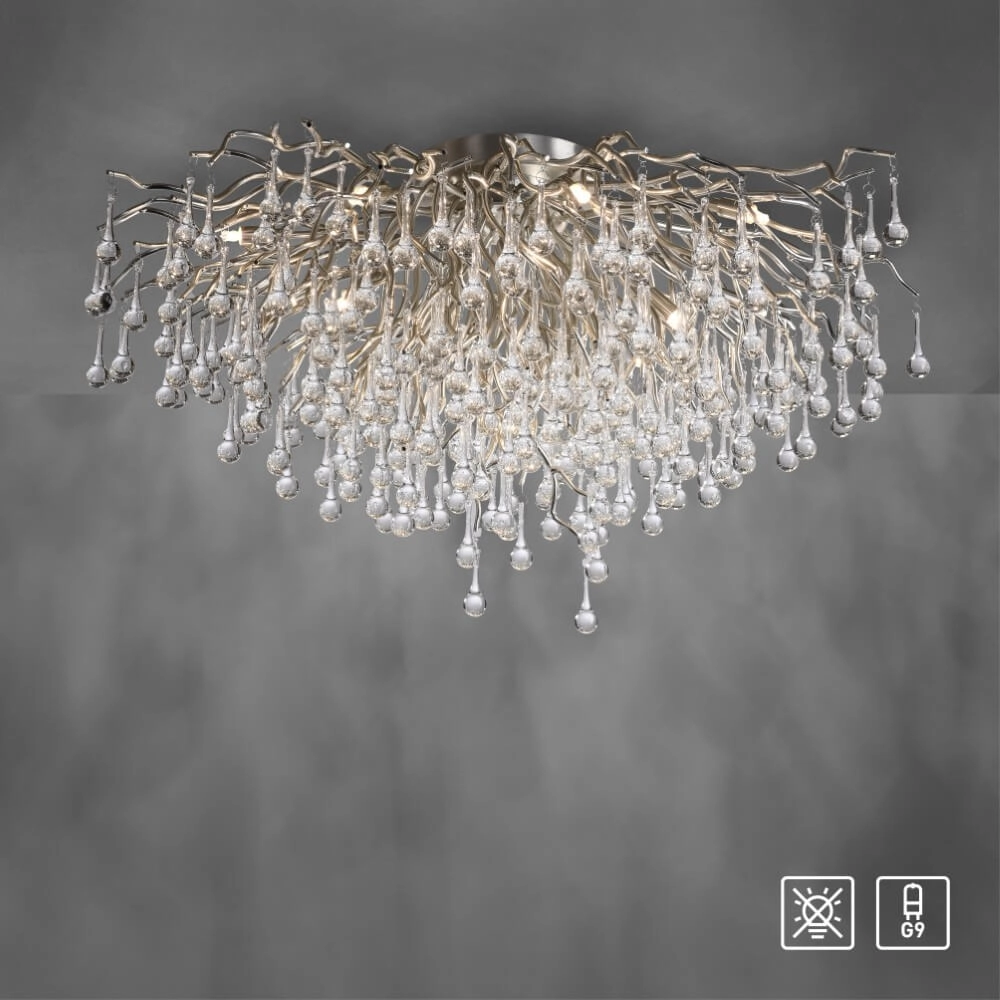 Kronleuchter Icicle Metall 100cm Paul Neuhaus 4012248352113
