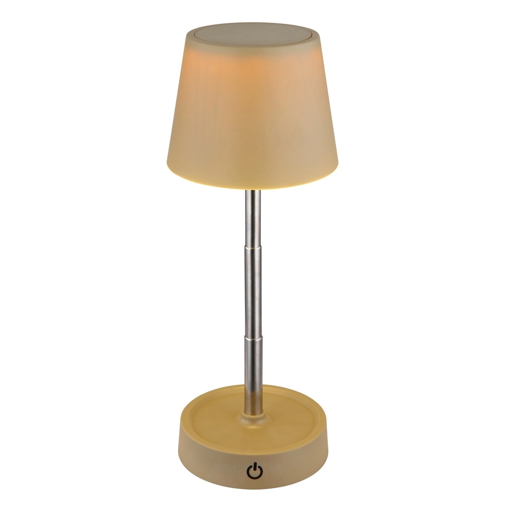 Moderne Tischleuchte Carlos Sand Braun Wiederaufladbar Globo 9007371453061