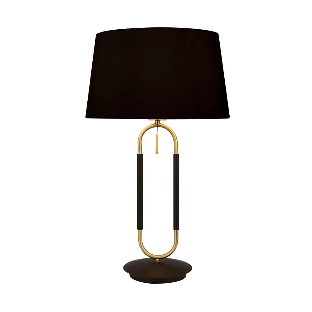 Tischlampe Jazz schwarz mit gold