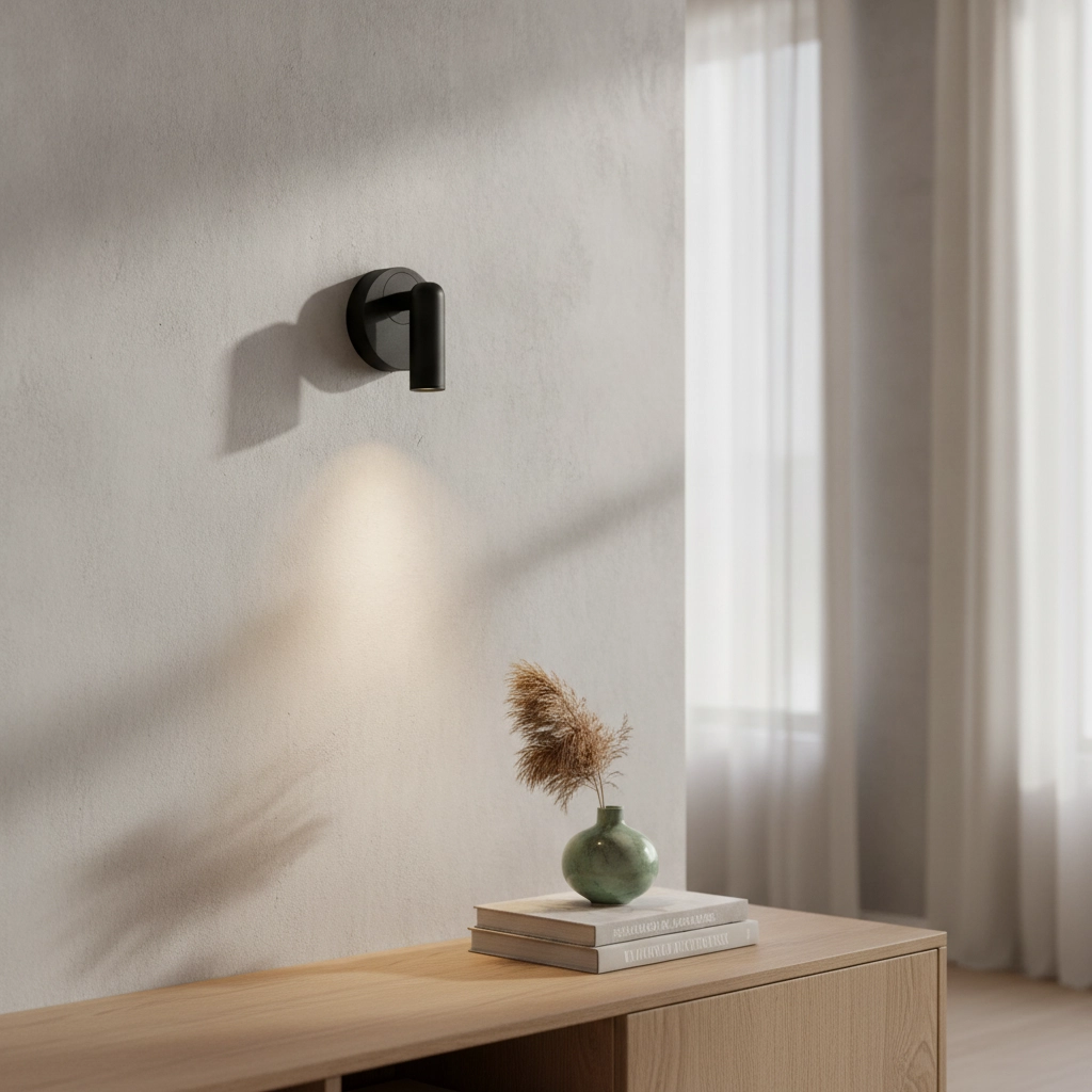 Nachttischlampe Pictor schwarz