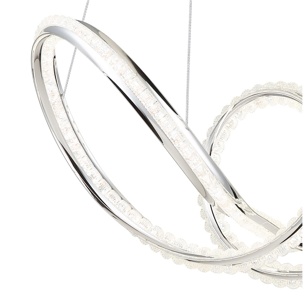 Moderne Pendellampe Evangeline Chrom Globo 9007371583201