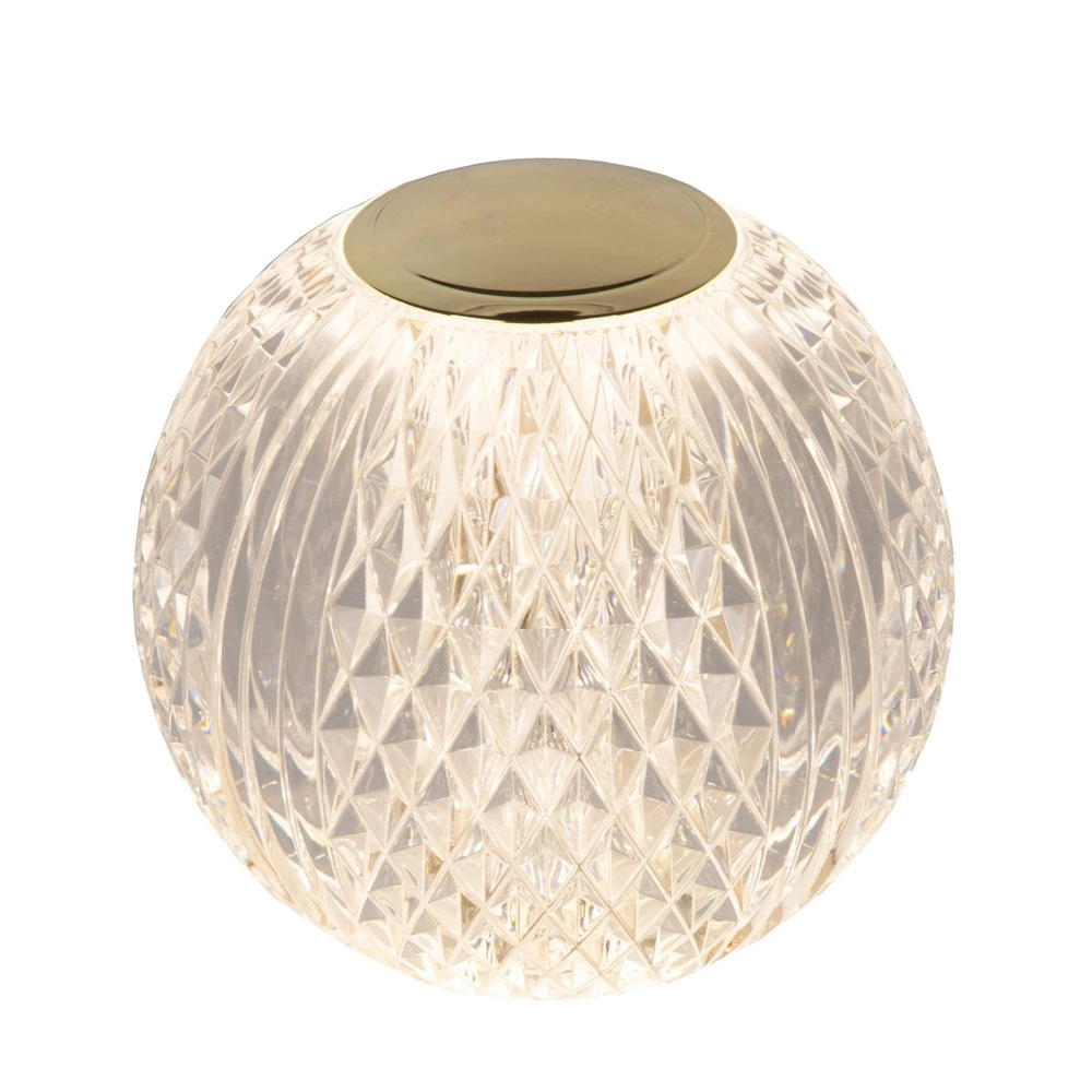 Goldene Tischlampe Cintra wiederaufladbare Ø 11cm - 3000K Lucide 5411212134363