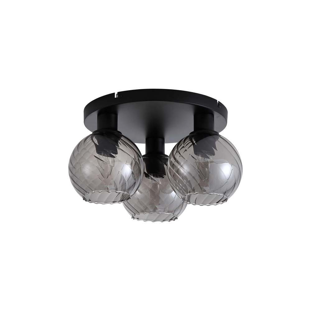 Deckenlampe Radiance 3-flammig schwarz Searchlight 5053423307305