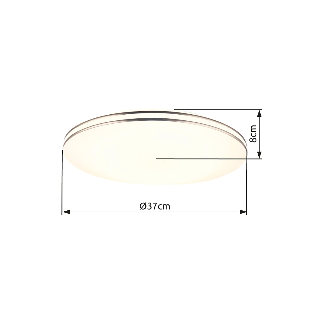 Deckenlicht Pierre Ø 37 cm weiß Globo 9007371369683