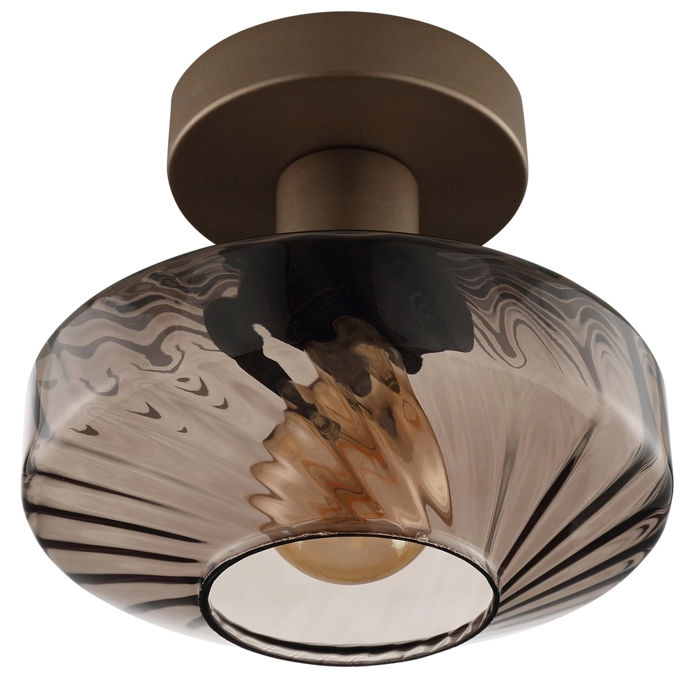 Einzigartige Deckenlampe Lyn Kaffeebraun Ø 28 cm Brilliant 4004353477027