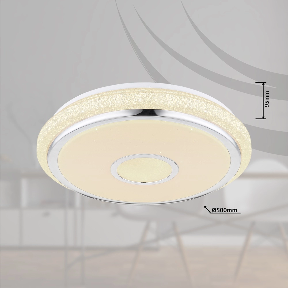 Deckenlicht Dani Ø 50 cm Lichtfarben verstellbar Globo 9007371370047
