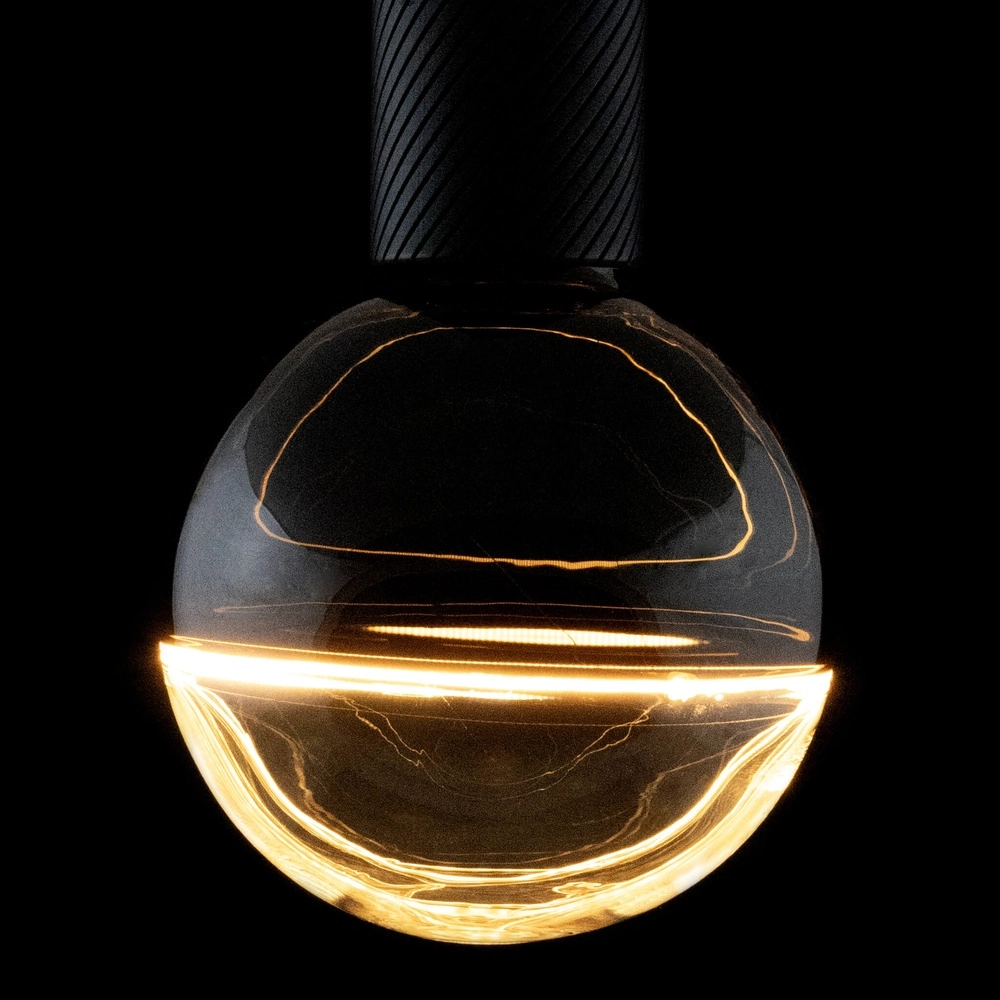 Lichtquelle schwarz und klar Illusion 6W - E27 - 260lm - 1900K - Ø 14,5 cm
