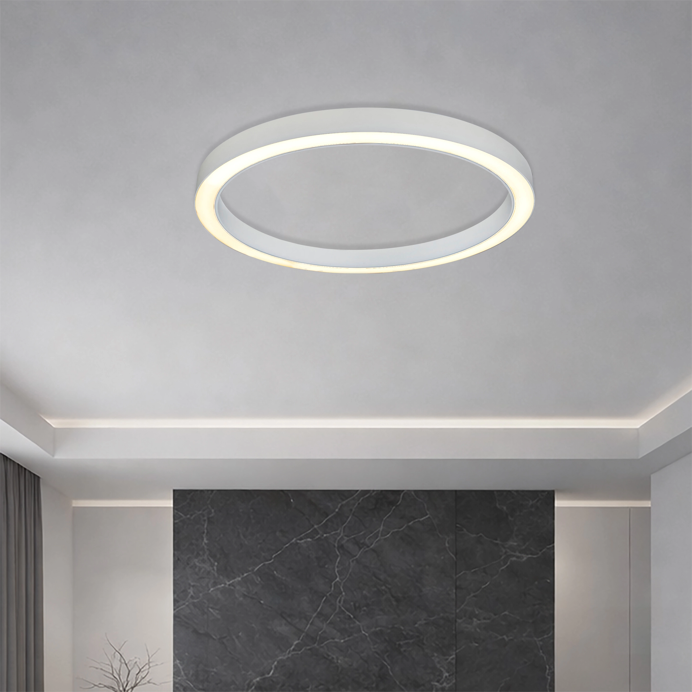 Design-Deckenlampe Hey-lo weiße Ø 90cm Lyora 5053423315195