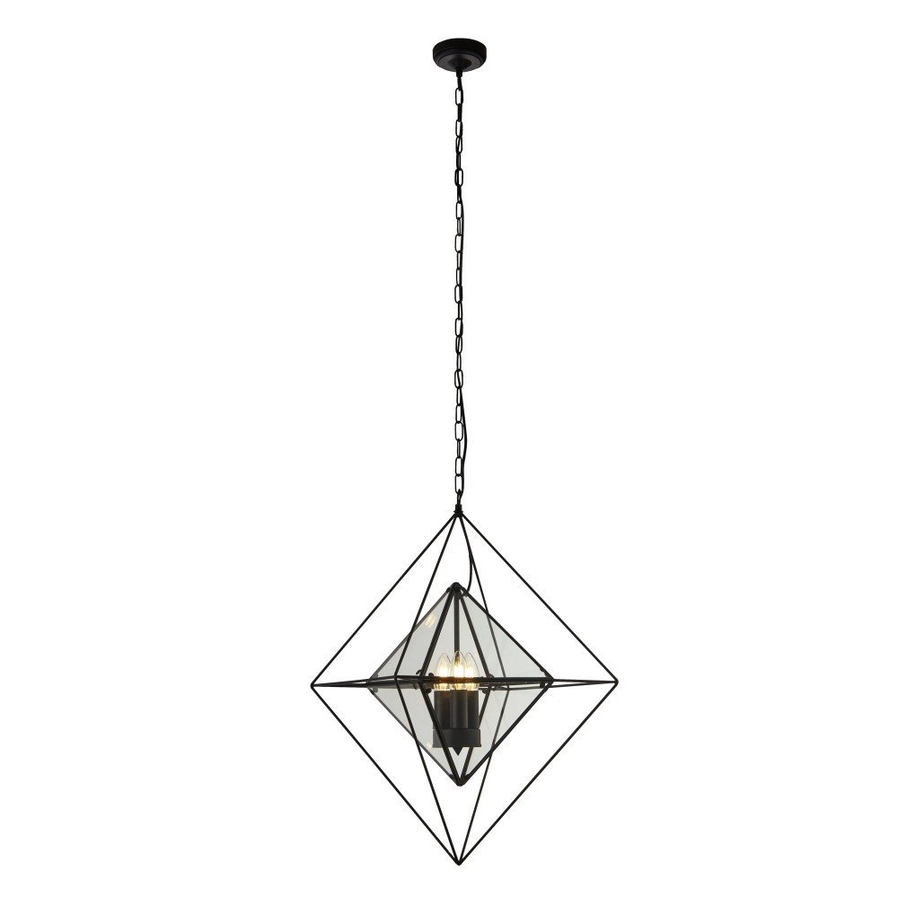 Schwarze Hängelampe Diamond Searchlight 5053423159416
