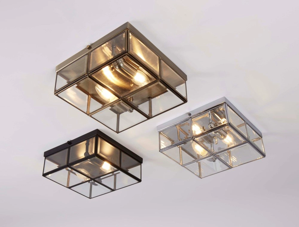 Schwarze Deckenleuchte Flush Searchlight 5053423126593