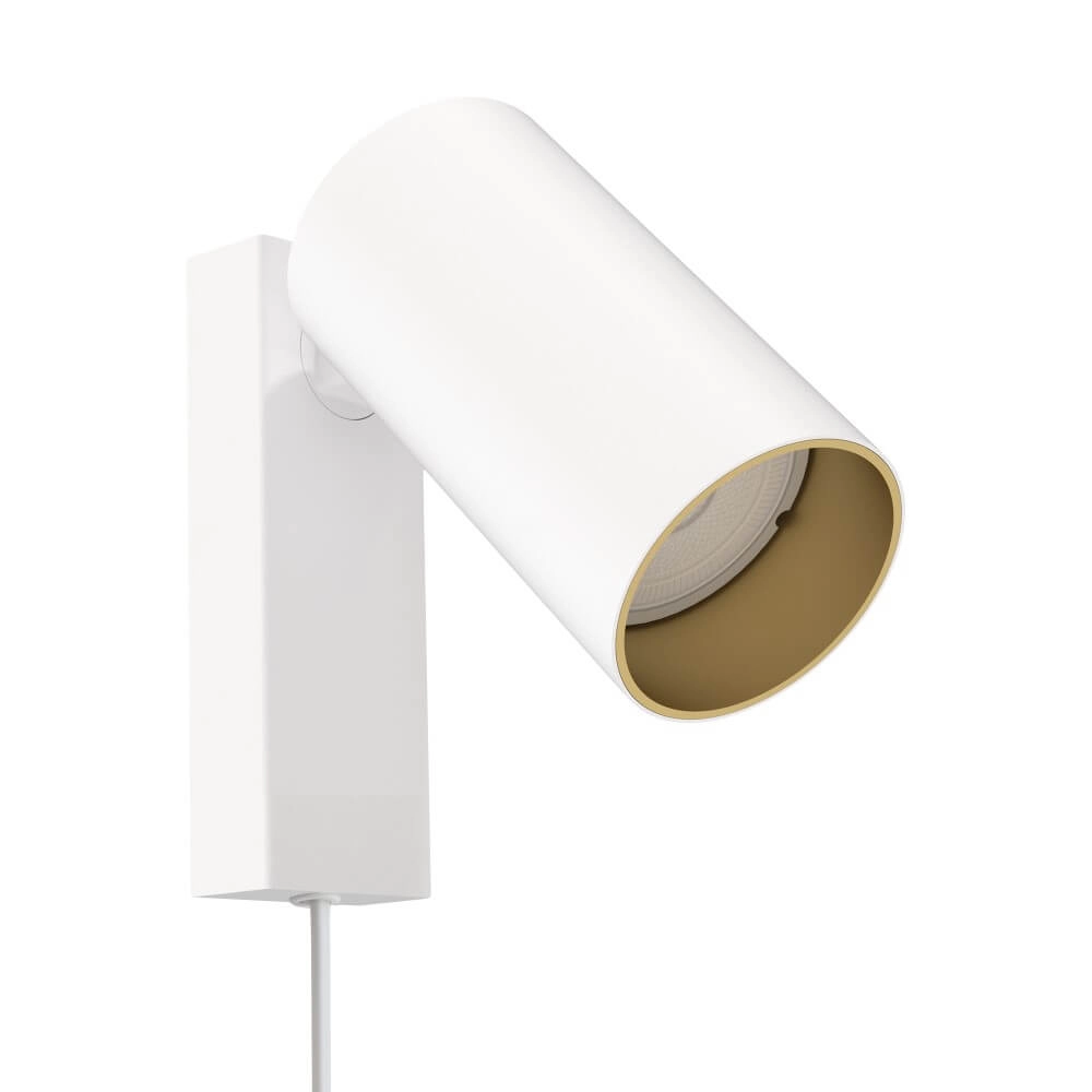 Nachttischlampe Mono Weiß