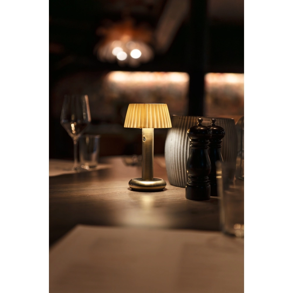 Goldene Tischlampe Grasse Wiederaufladbare Geräte KonstSmide 7318300030416