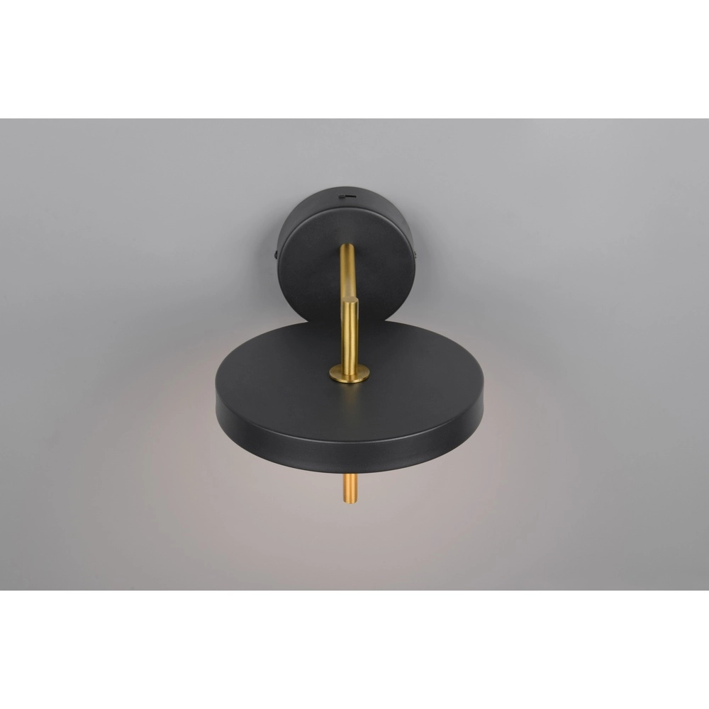 Moderne Wandleuchte Keaton schwarz mit gold Trio 4017807655742
