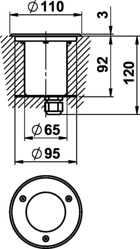 LED-Einbau Spot Correl 3000k - 5W - 11 cm Albert 4007235923162
