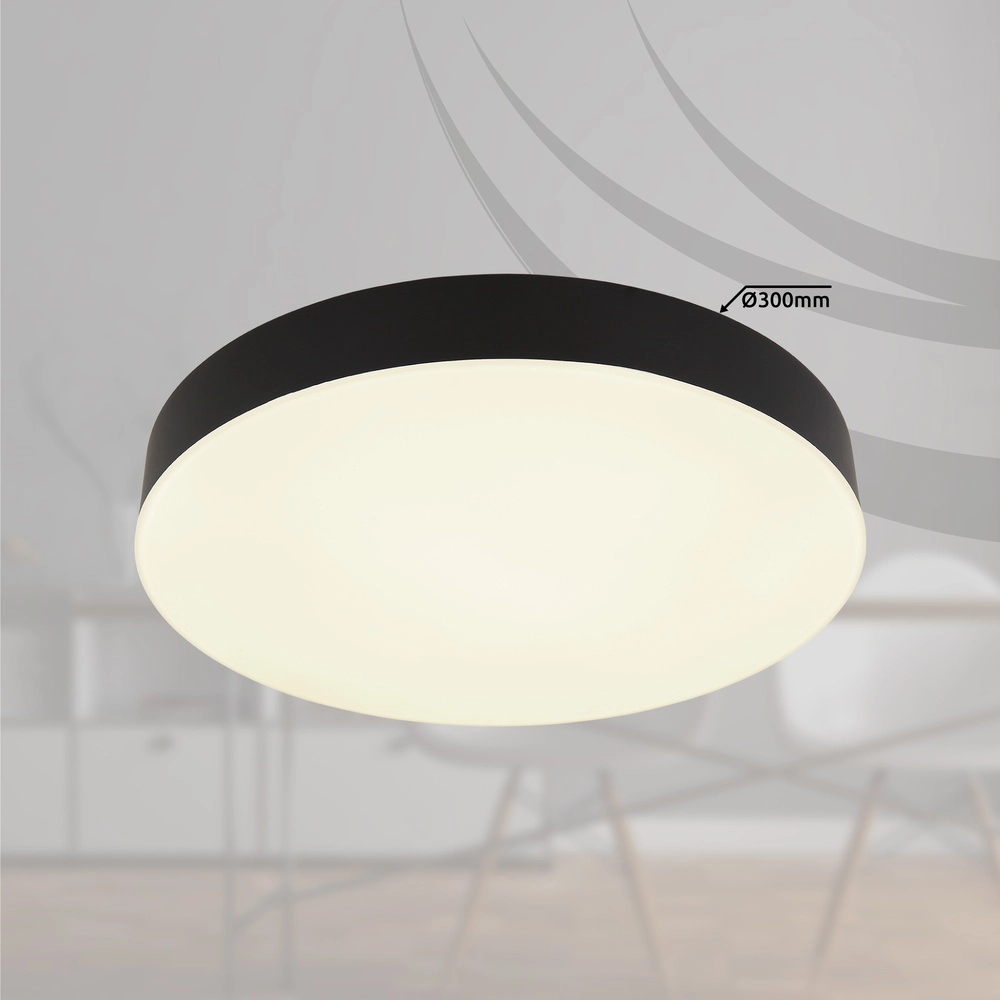 Deckenlicht Matthew Design schwarz Ø 30cm Globo 9007371453207