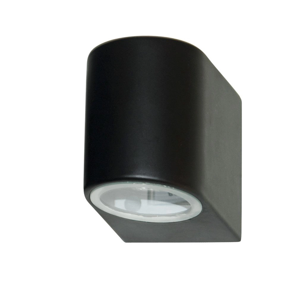 Schwarzer Wandstrahler Splot Downlight 8cm