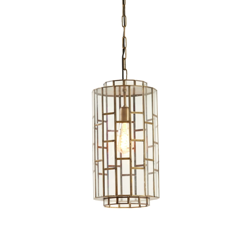 Glas-Pendellampe SÃ¸strene Ø 24cm – Glas mit Messing Light & Living 8717807187262