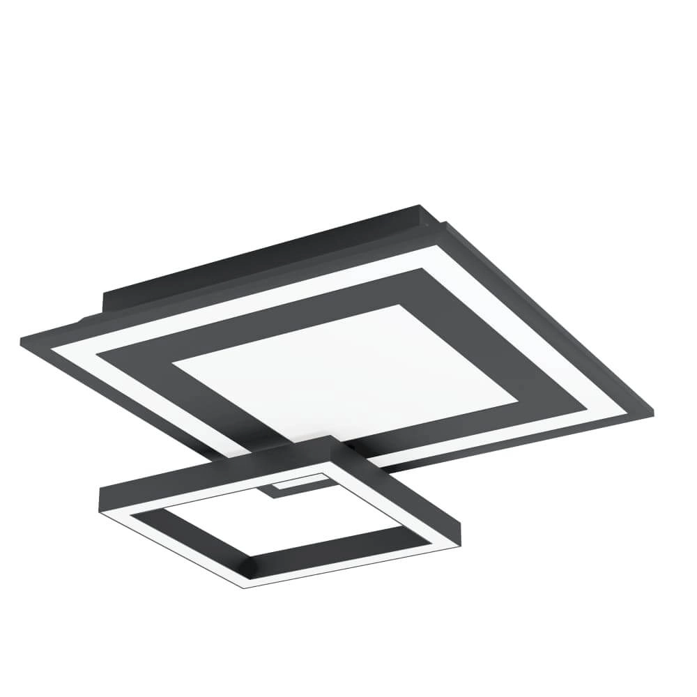 Deckenleuchte Zigbee Savatarila-Z 45x45cm schwarz