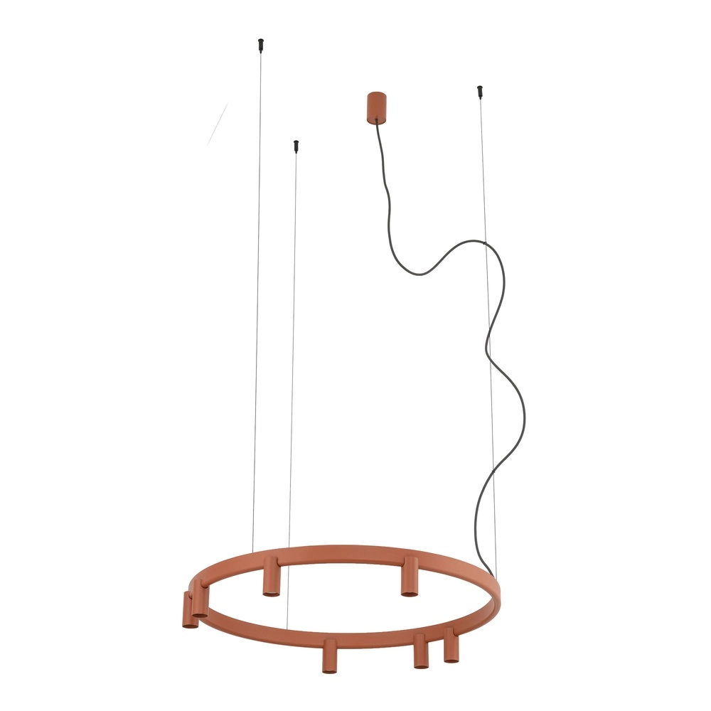 Design-Pendellampe Fourty Terrakotta Ø 80 cm Lyora 5903139124188