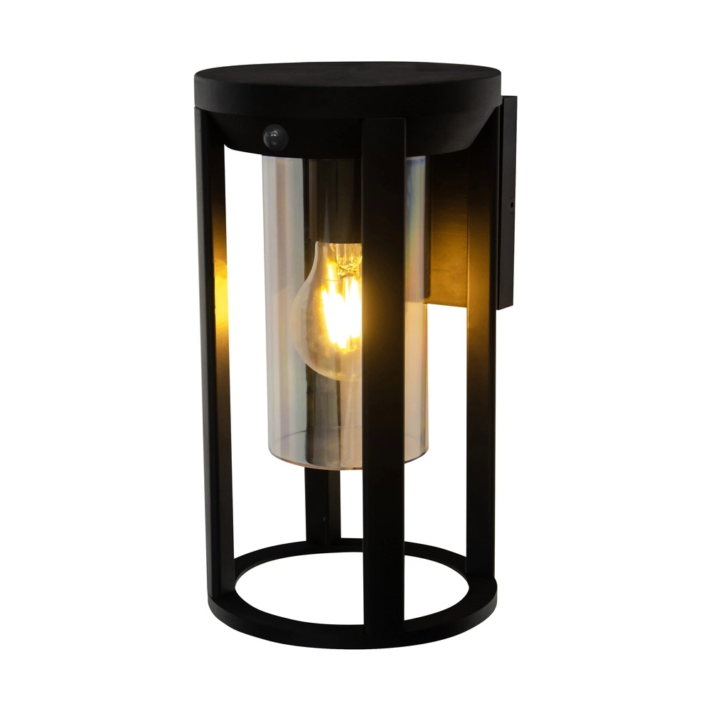 Design-Wandlampe Maldives Rund Schwarz mit Sensor