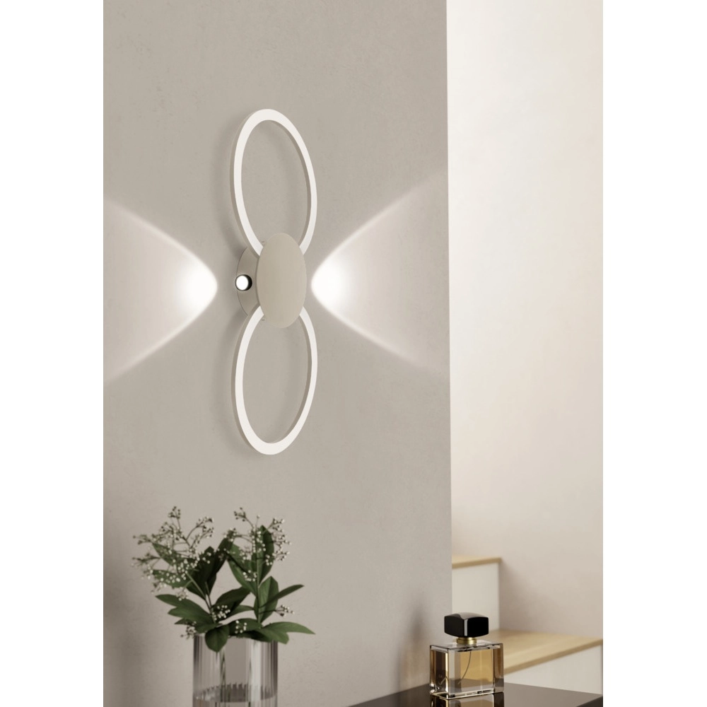 Design-Wandleuchte Venticello 1 sandbraun Eglo 9008606357475