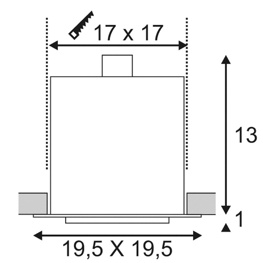 Einbaustrahler Kadux 1 ES111 SLV 4024163151535