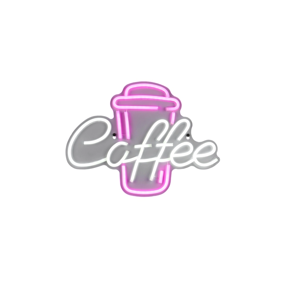 Neon-Wandleuchte Coffee rosa Trio 4017807657500