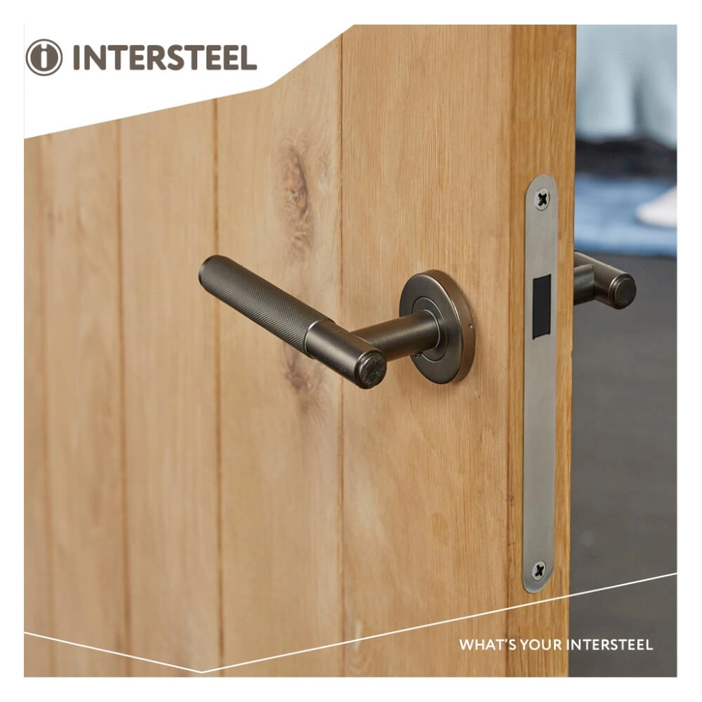 Einzigartiger Türgriff Rombo anthrazit Intersteel 8714186549360