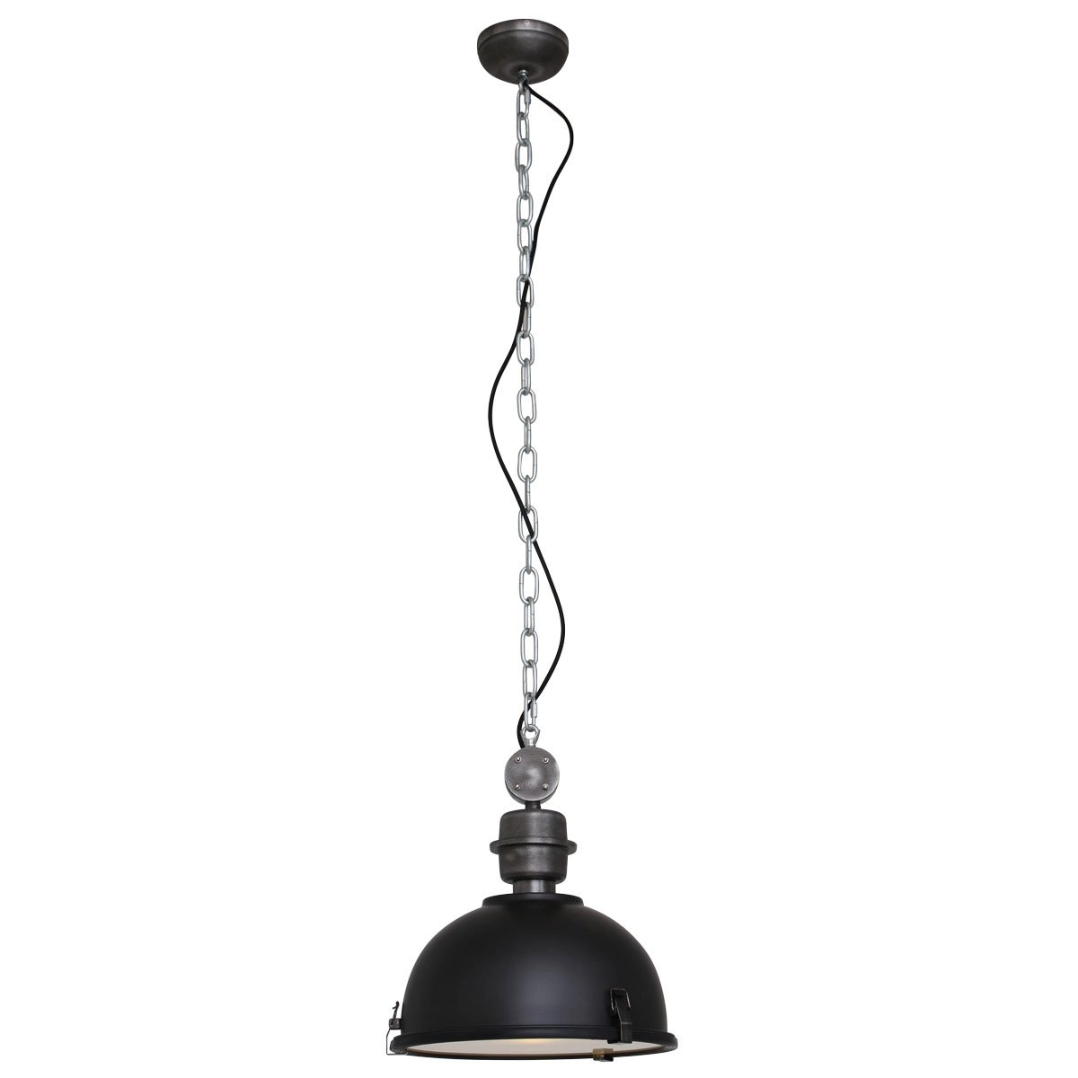 Pendelleuchte Bikkel industrielles schwarz Steinhauer 8712746123371