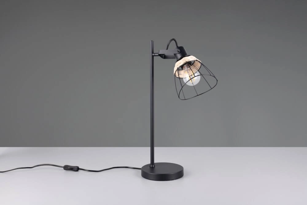 Schwarze Tischleuchte Jerome Entwurf Trio 4017807637724