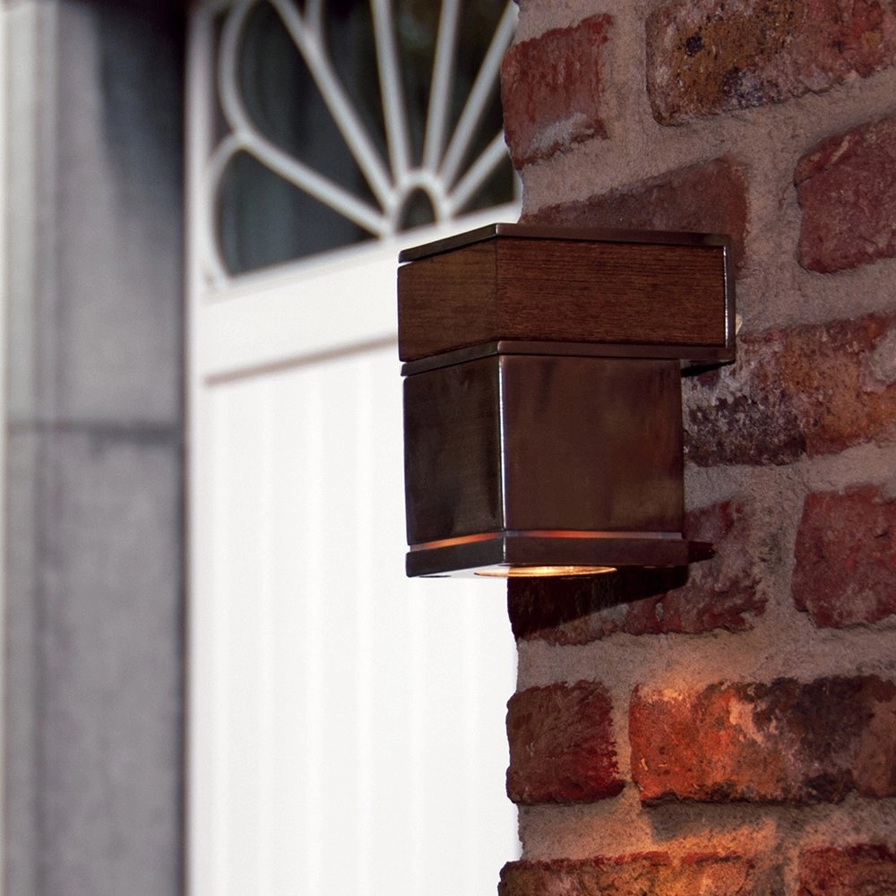 Wandstrahler Q-Bic Teak edelstahl Royal Botania
