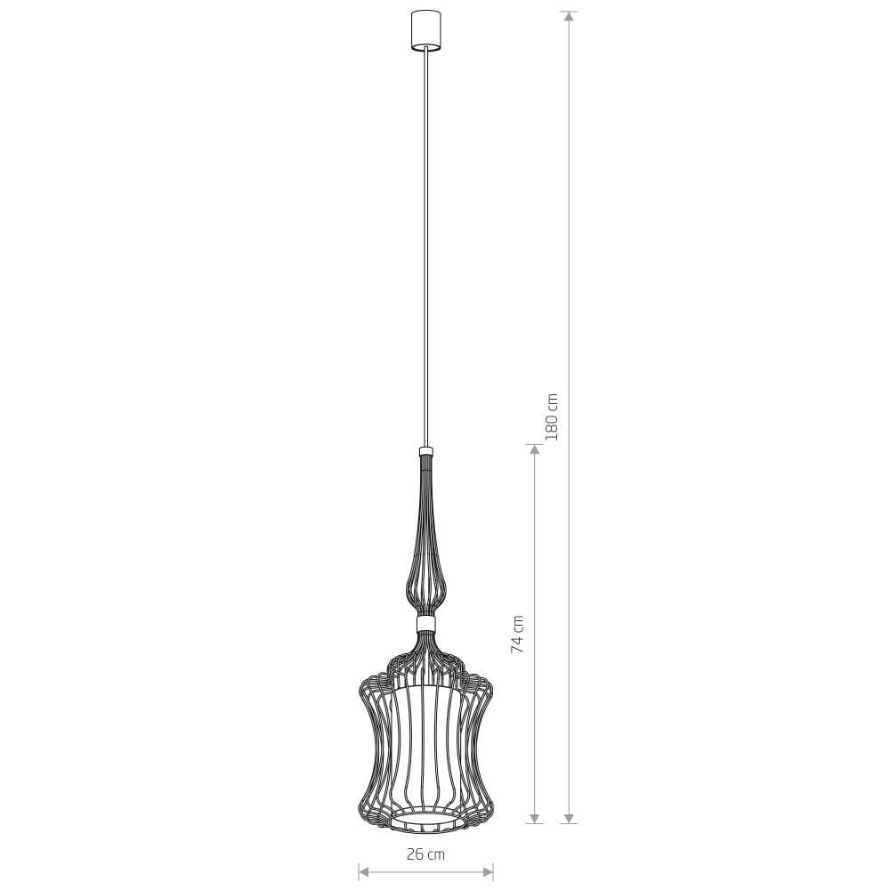 Handlampe mit Stoff Abi Ø 26cm Lyora 5903139887090