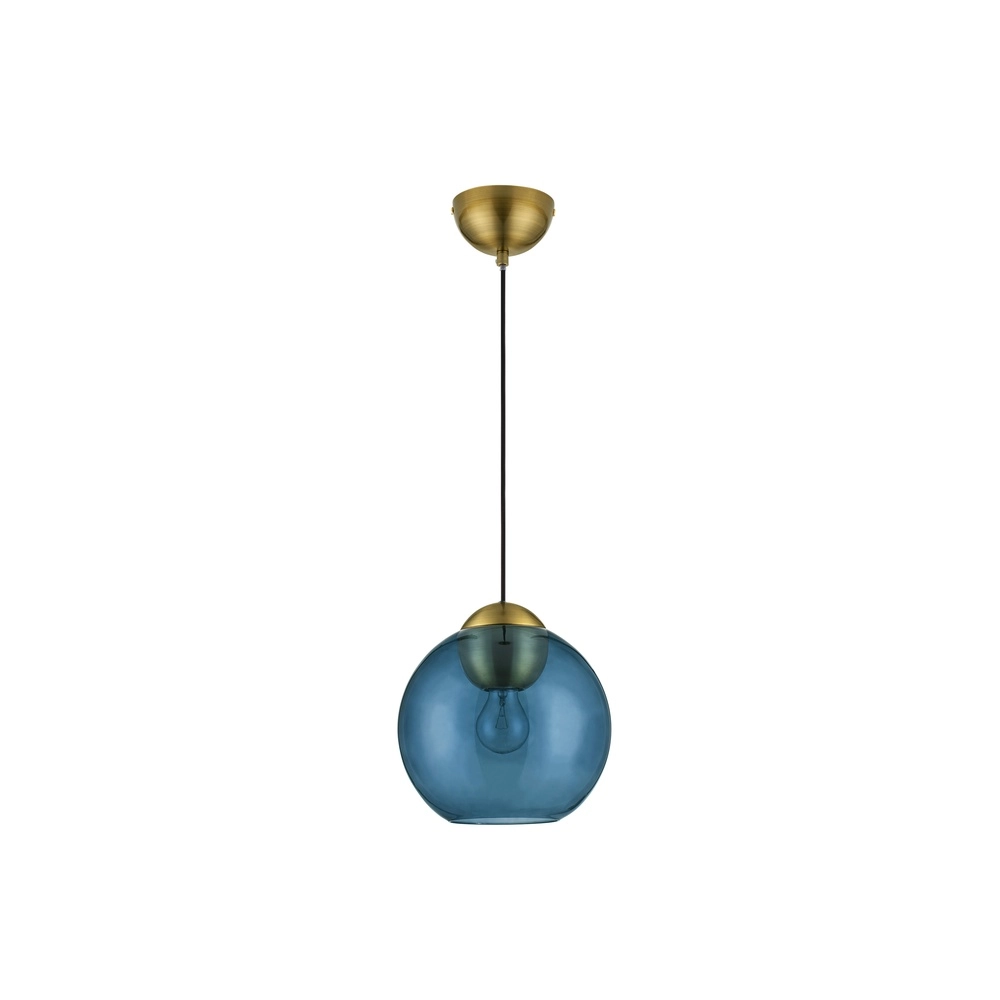 Design-Pendelleuchte Midori blaues Glas Lyora 5212017434258