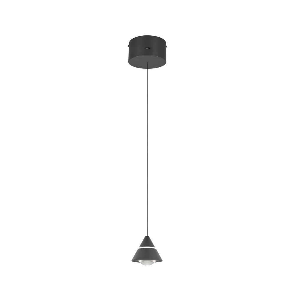 Design-Pendelleuchte Romeo Single Schwarz Trio 4017807667721