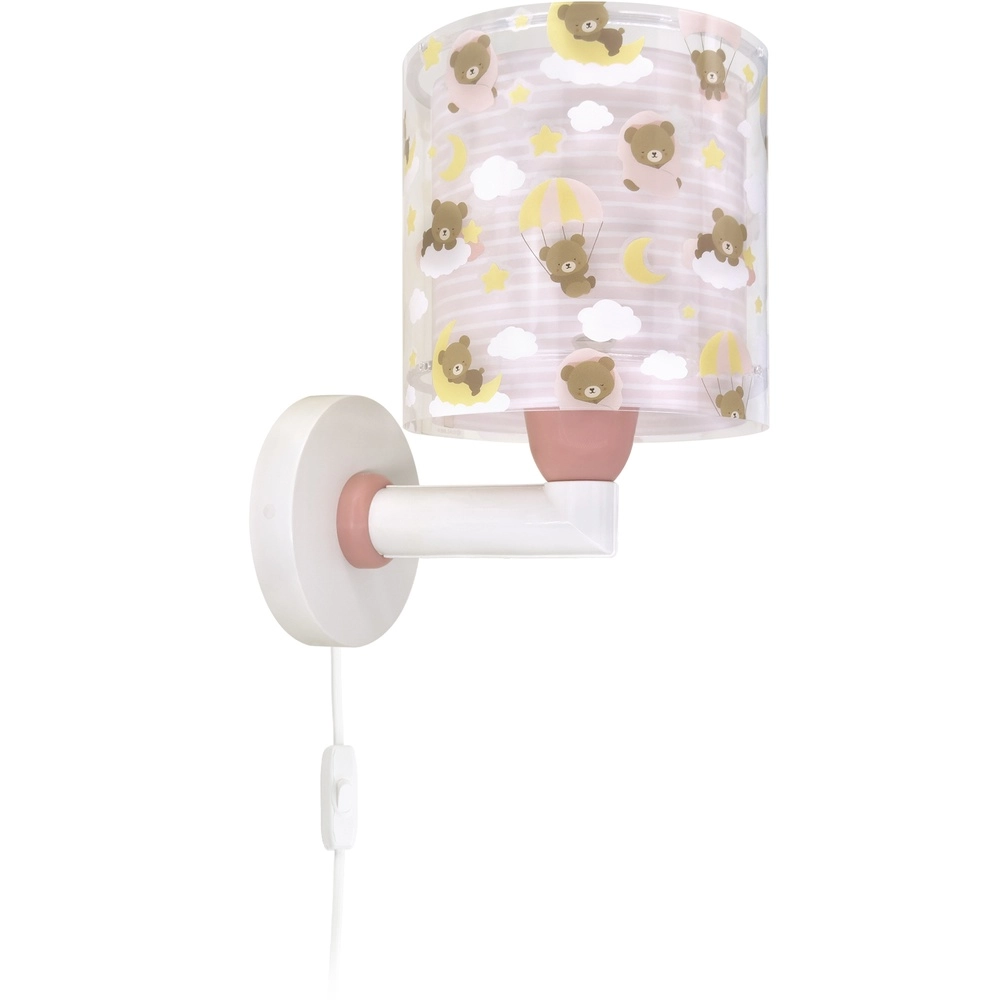 Wandleuchte für Kinderzimmer Baby Teddy rosa Dalber 8420406415796